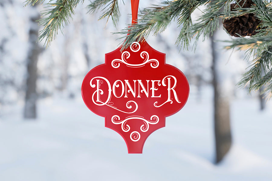 Reindeer Names Arabesque Ornament SVG Bundle