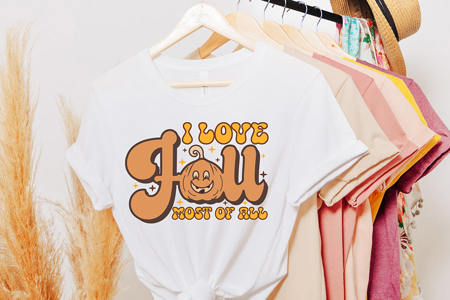 I Love Fall Most of All | Retro Fall Sublimation