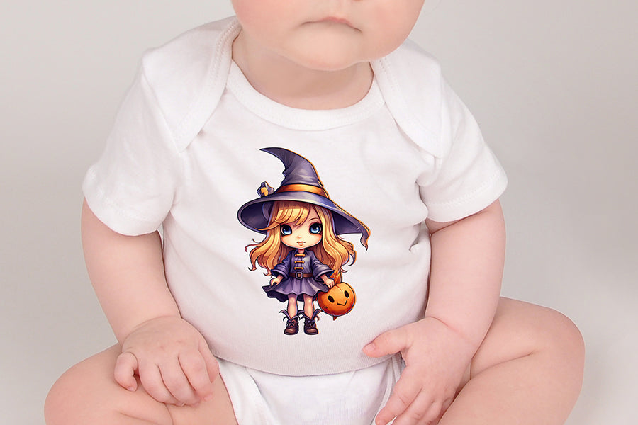 Cute Little Witch Halloween Sublimation Bundle