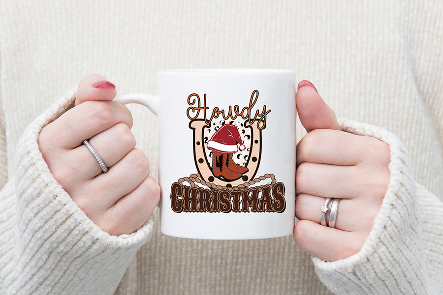 Western Christmas Sublimation - Howdy Christmas