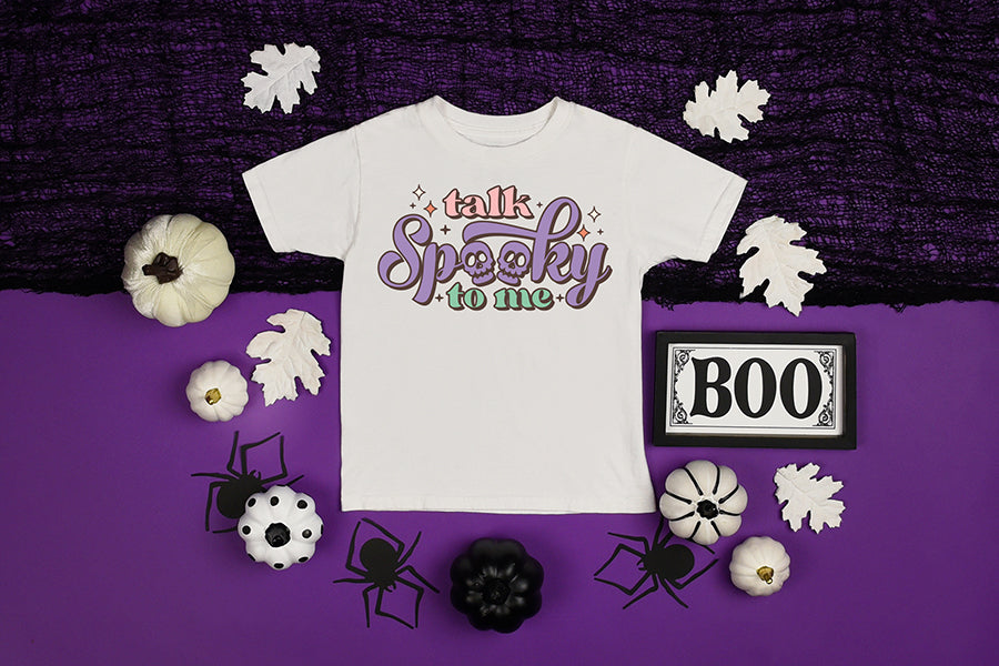 Talk Spooky to Me, Retro Halloween Sublimation