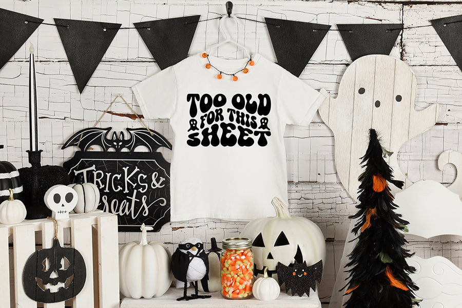 Too Old for This Sheet, Retro Halloween SVG