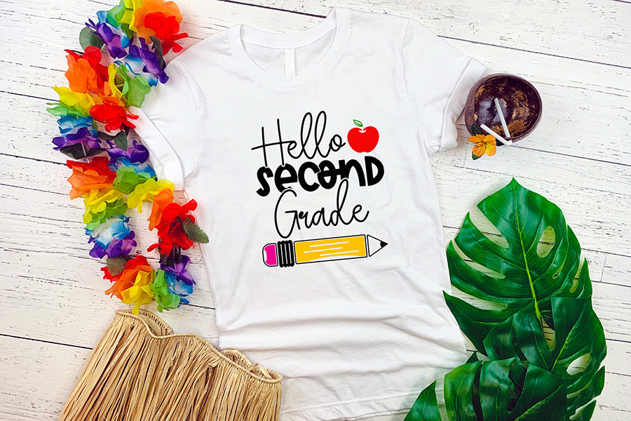 Back to School SVG - Hello Second Grade