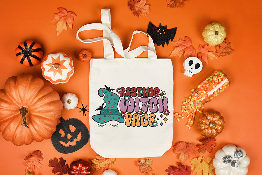 Resting Witch Face, Halloween Witch PNG