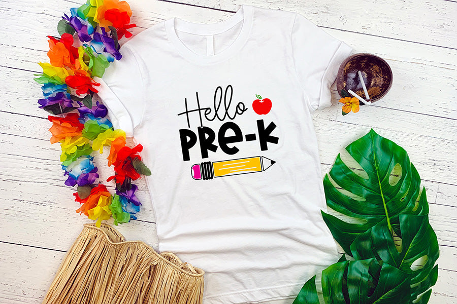 Back to School SVG - Hello Pre-k SVG