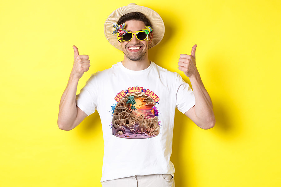 Sun Salt Sand PNG Sublimation Design