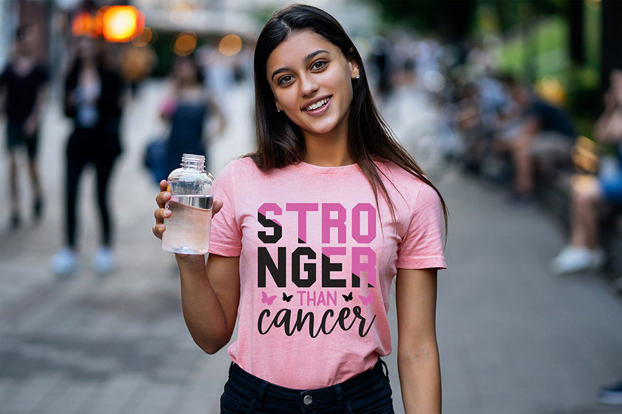Stronger Than Cancer SVG | Breast Cancer SVG