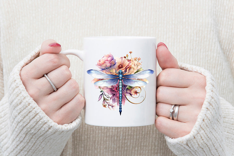 Fairy Dragonfly Watercolor Sublimation