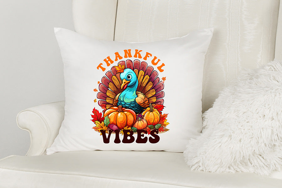 Thankful Vibes, Thanksgiving Sublimation Design