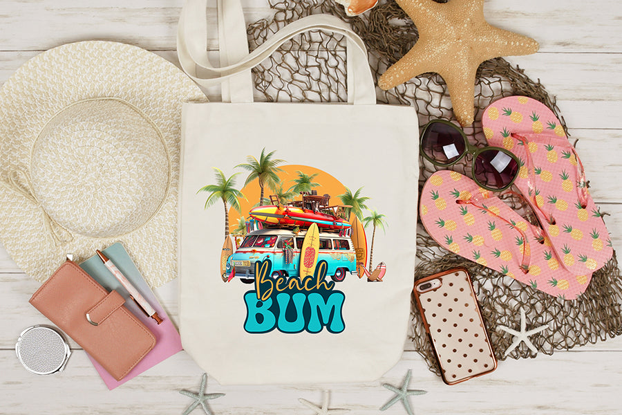 Beach Sublimation Design | Beach Bum PNG