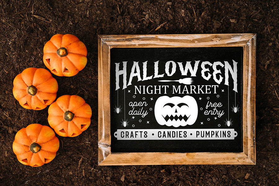 Vintage Halloween Sign SVG Bundle
