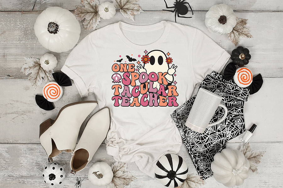 Halloween Teacher PNG Sublimation Bundle
