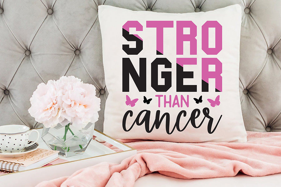 Stronger Than Cancer SVG | Breast Cancer SVG