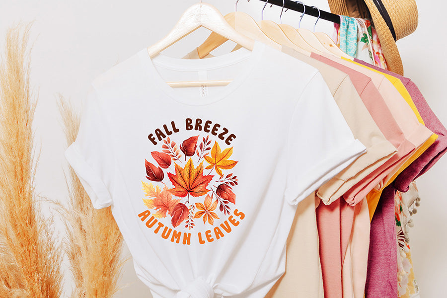 Fall Sublimation Design - Fall Breeze Autumn Leaves