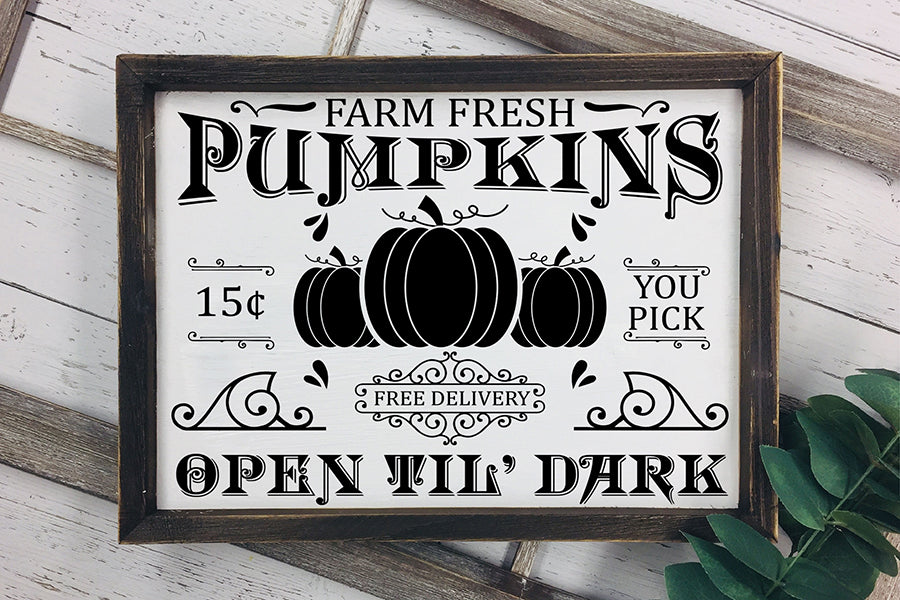 Vintage Fall Sign SVG Bundle