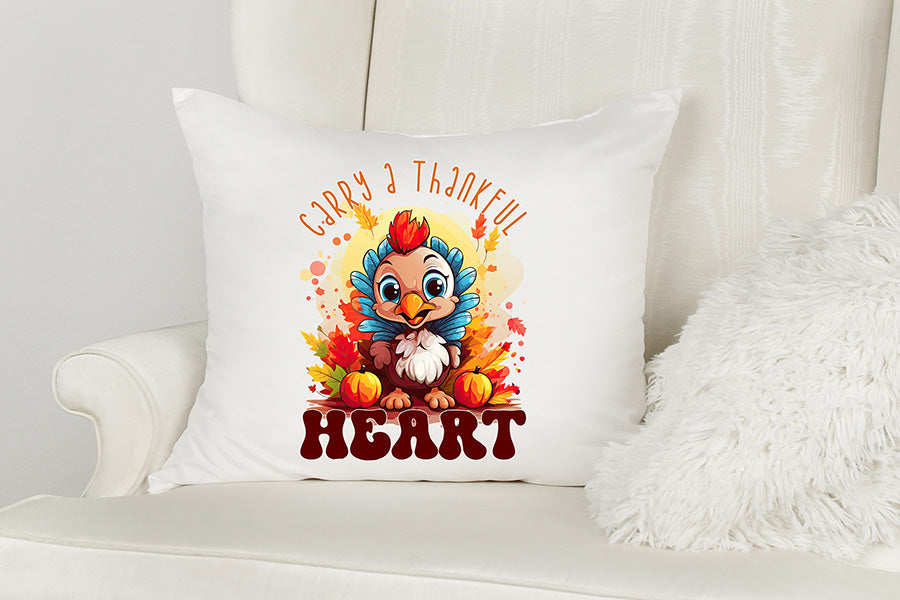 Thanksgiving Sublimation PNG, Carry a Thankful Heart