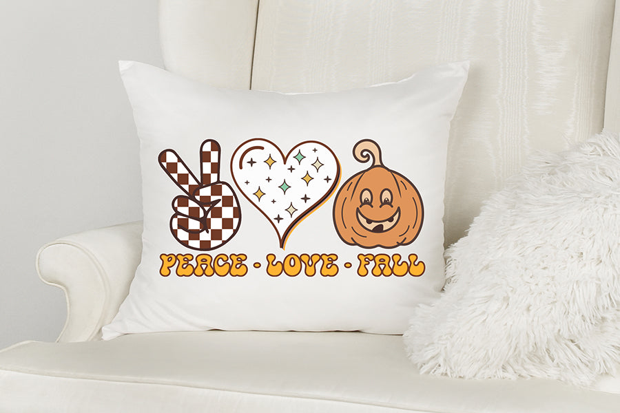 Peace Love Fall | Retro Fall Sublimation Design