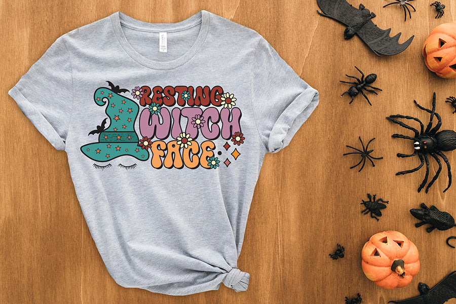 Resting Witch Face, Halloween Witch PNG