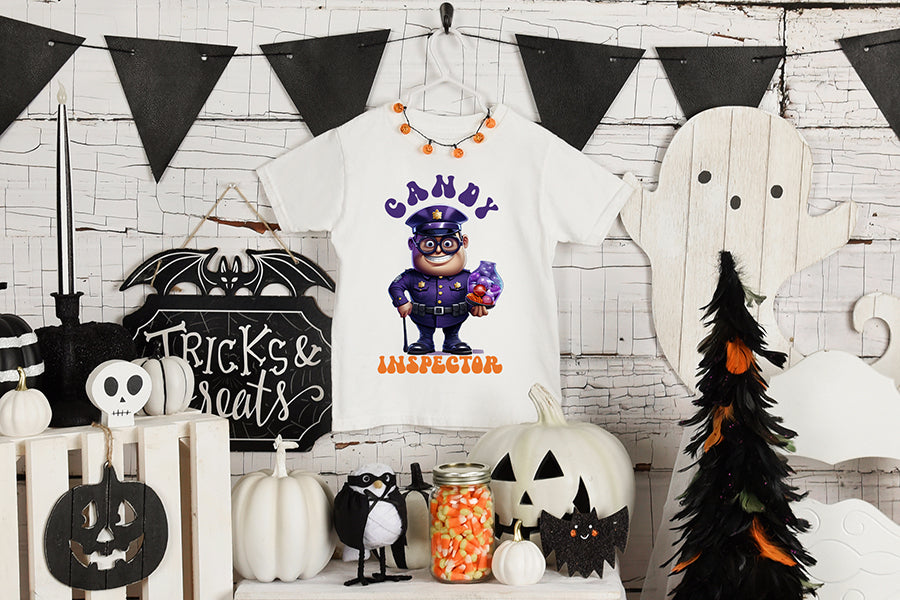 Candy Inspector, Halloween Sublimation Design