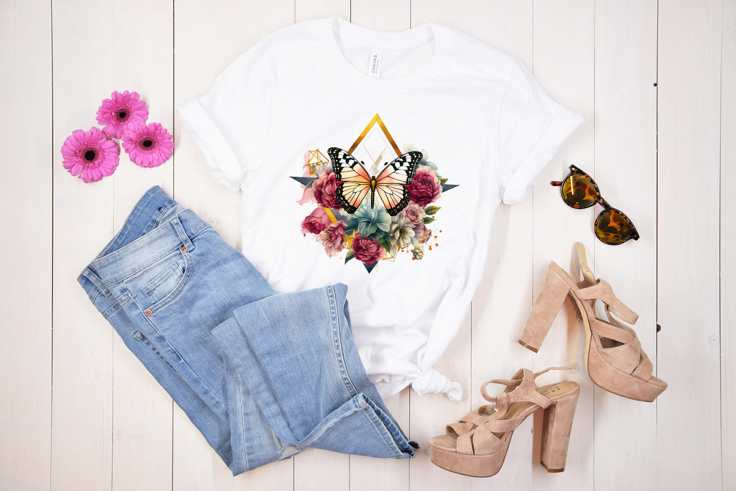 Vintage Floral Butterfly Sublimation Bundle