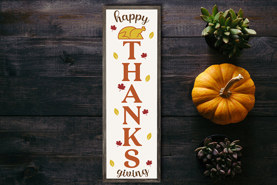 Fall and Thanksgiving Porch Sign SVG Bundle