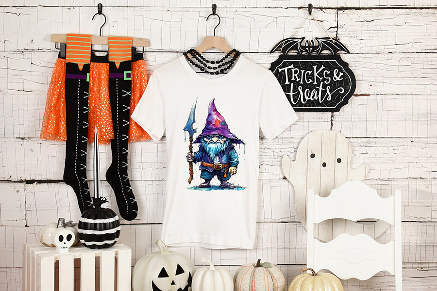 Fairy Halloween Gnome Watercolor Bundle