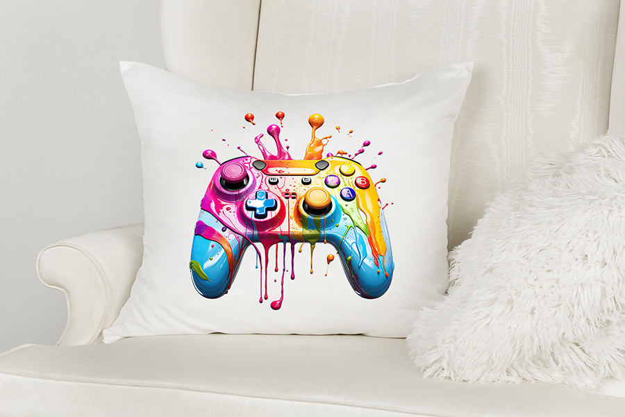 Melting Gaming Controller Watercolor Sublimation