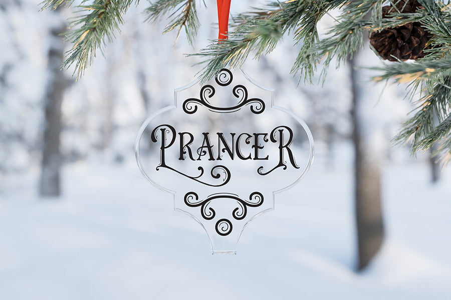 Reindeer Names Arabesque Ornament SVG Bundle