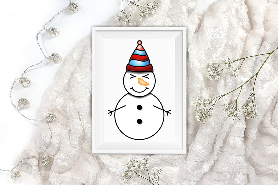 Christmas Snowman Clipart Bundle
