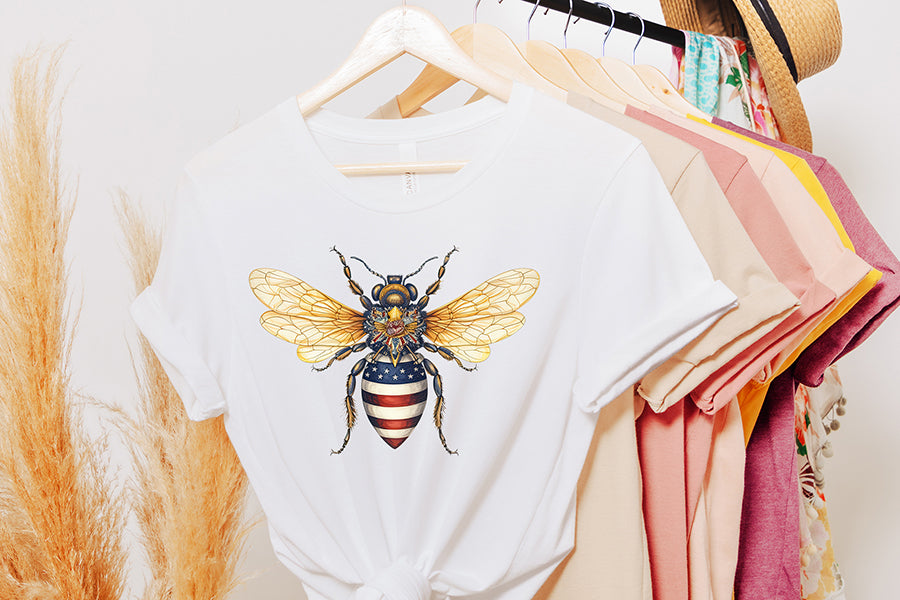 Fairy Bee 4th of July Sublimation Bundle
