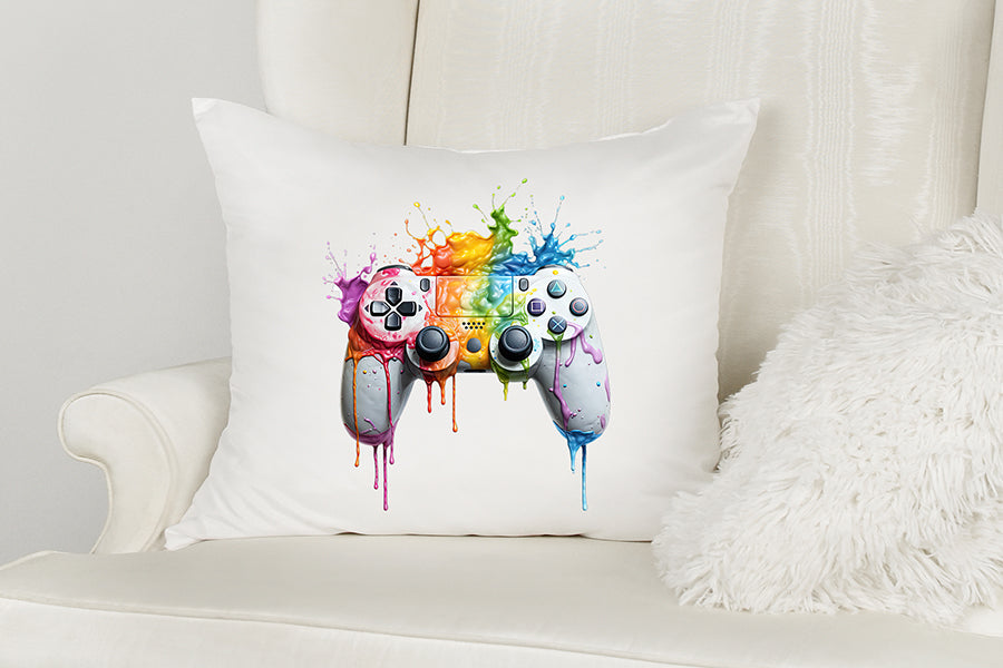 Melting Gaming Controller Watercolor Sublimation