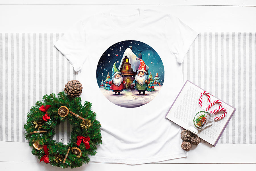 Christmas Gnome Round Sublimation Bundle