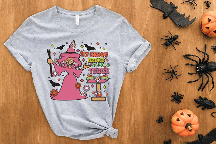 Halloween Teacher PNG Sublimation Bundle
