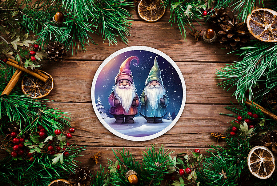 Christmas Gnome Round Sublimation Bundle