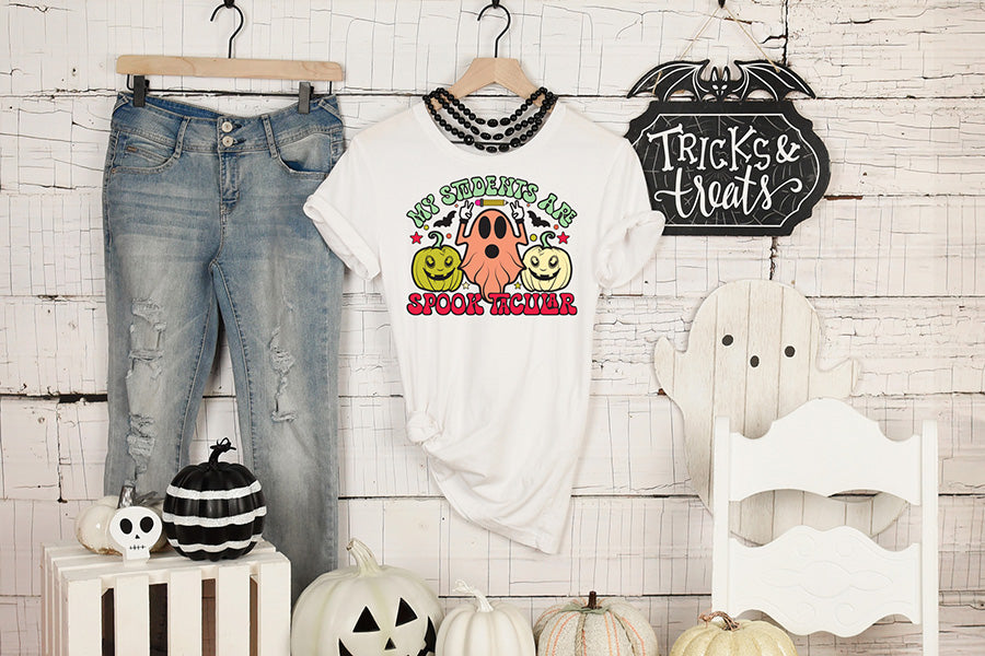 Halloween Teacher PNG Sublimation Bundle