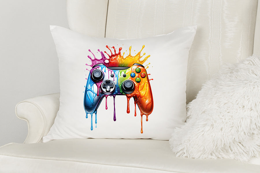 Melting Gaming Controller Watercolor Sublimation