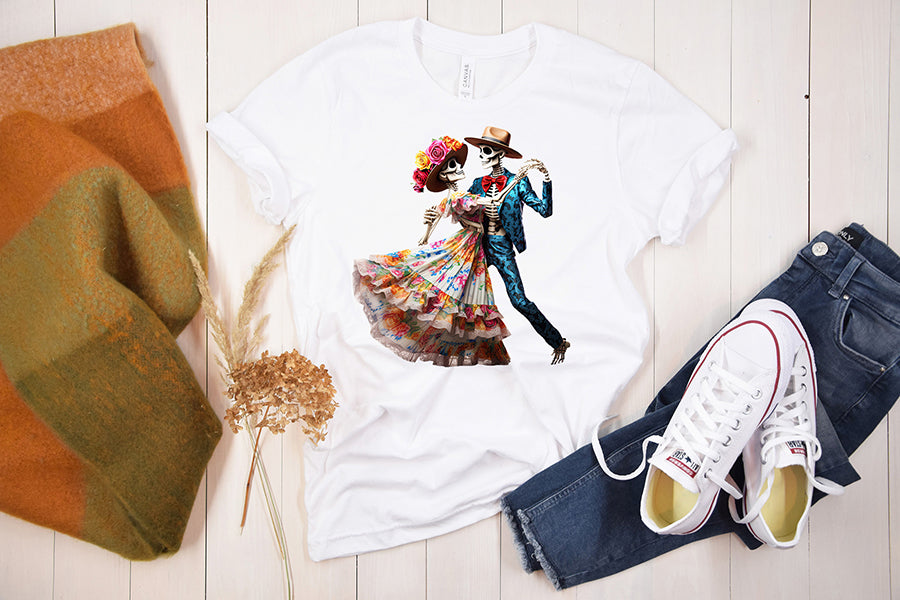 Dancing Skeleton PNG Sublimation Bundle