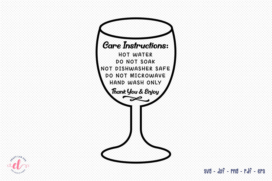 Printable Care Instruction Cards - SVG Bundle