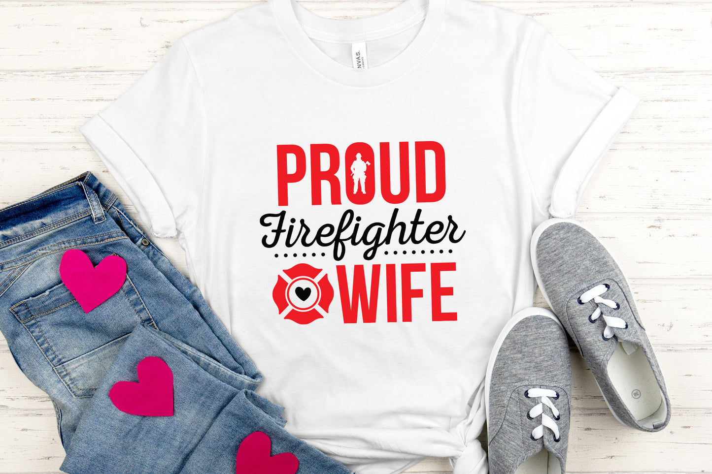 Proud Firefighter Wife SVG Cut File