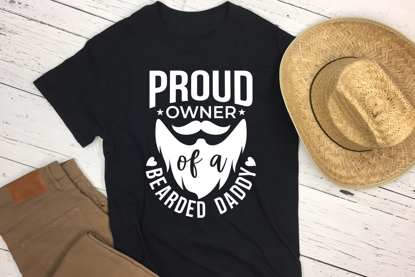 Proud Owner of a Bearded Daddy, Fathers Day SVG
