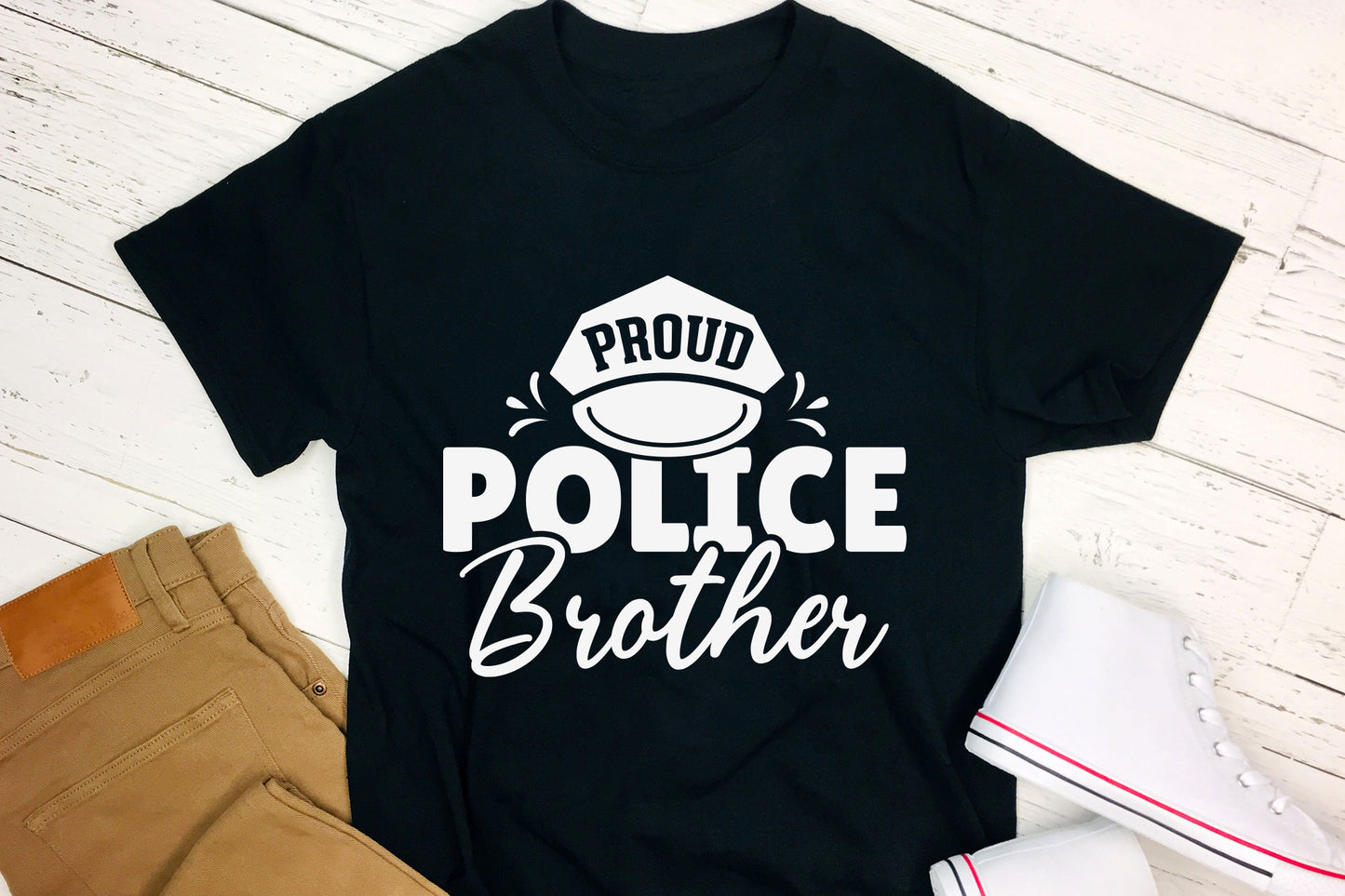 Proud Police Brother SVG Design