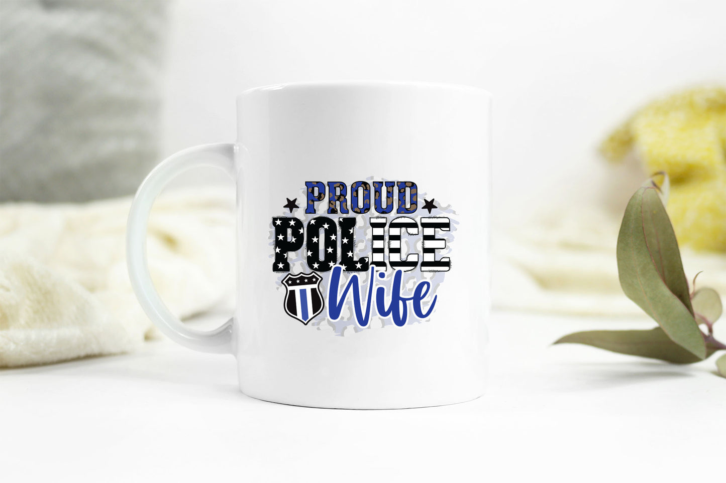 Proud Police Wife PNG Sublimation Design