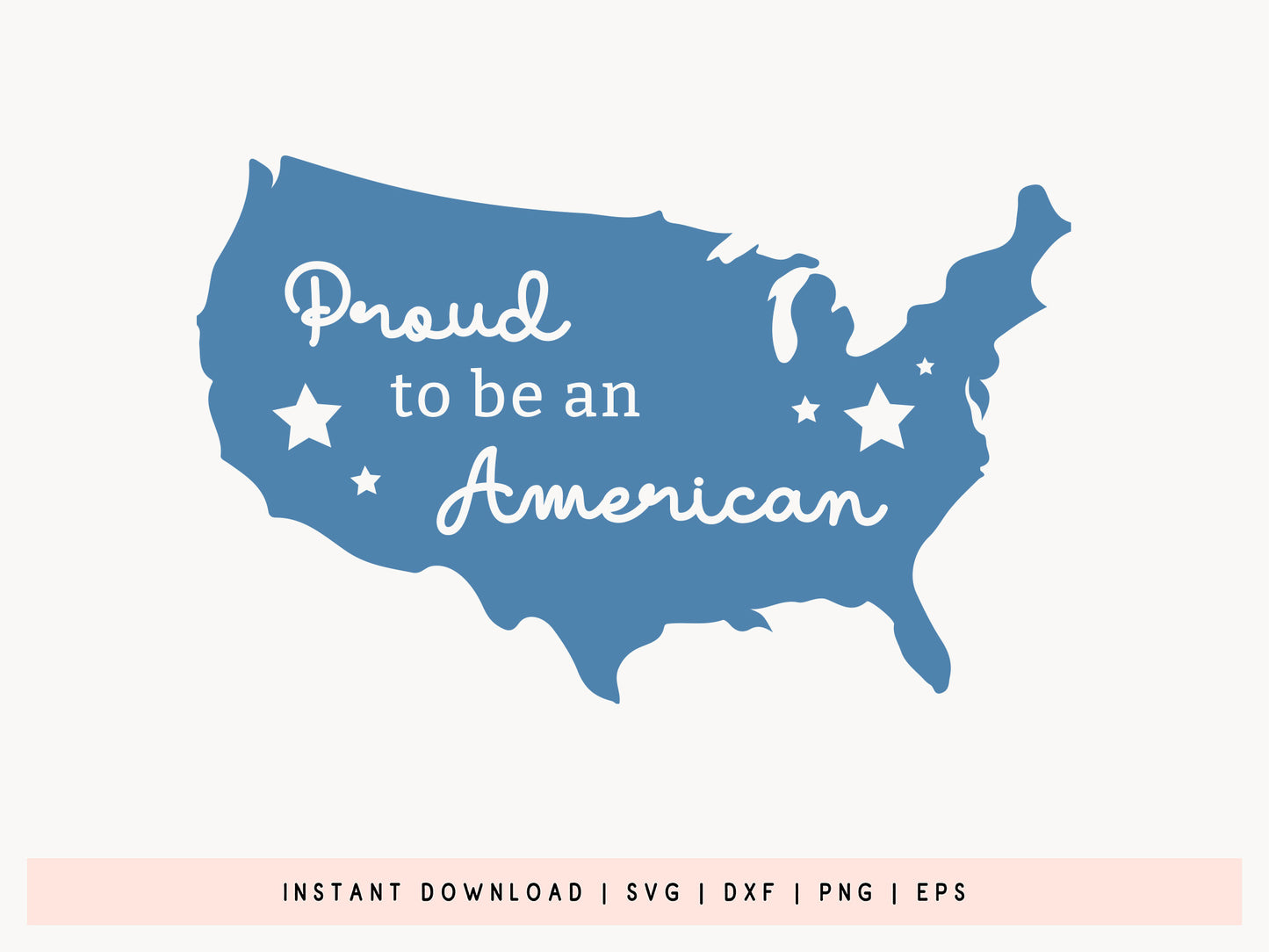 Proud to be an American, 4th of July SVG