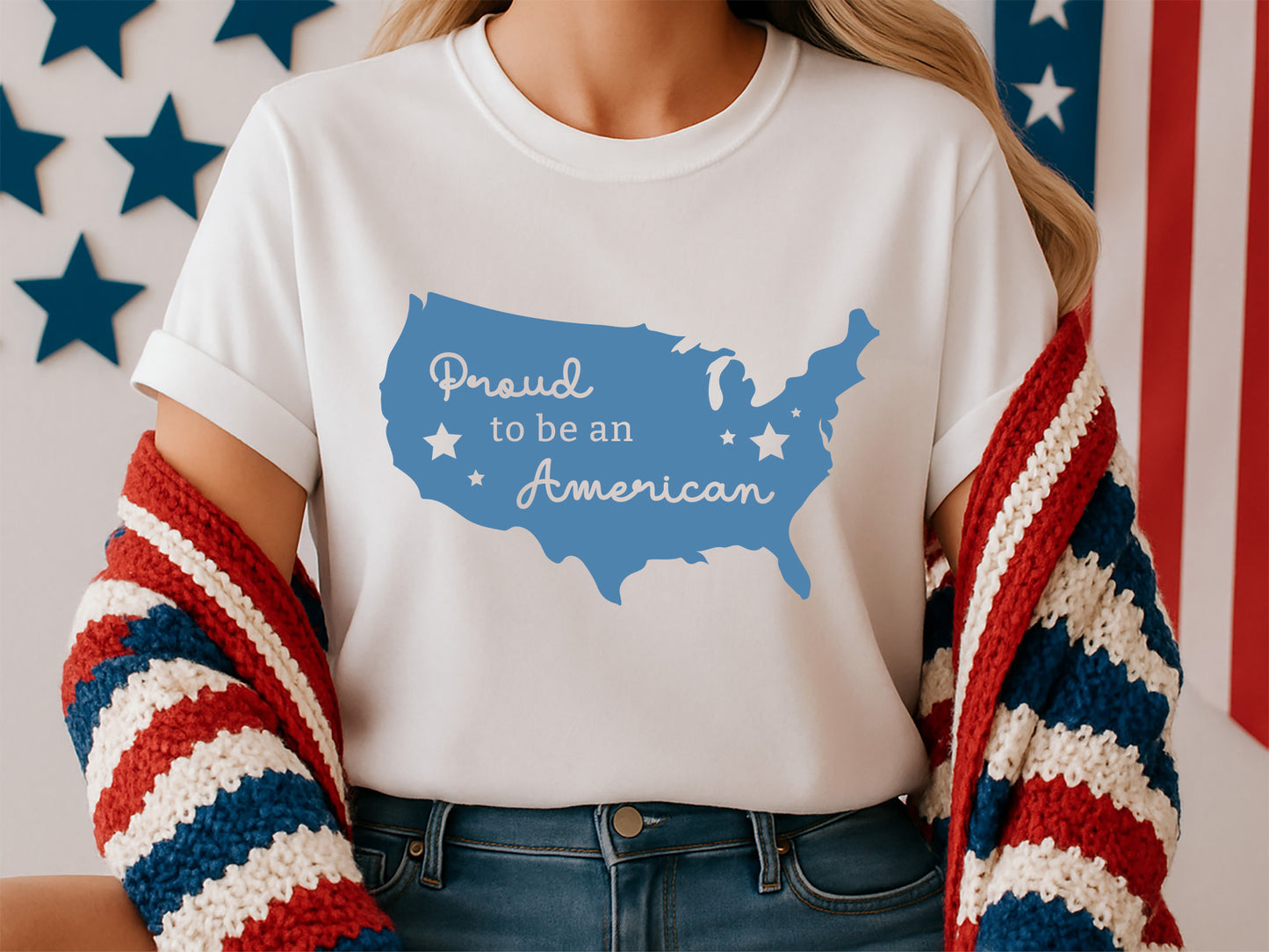 Proud to be an American, 4th of July SVG