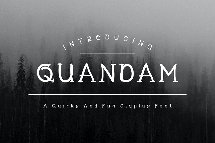 Quandam - A Quirky and Fun Display Font