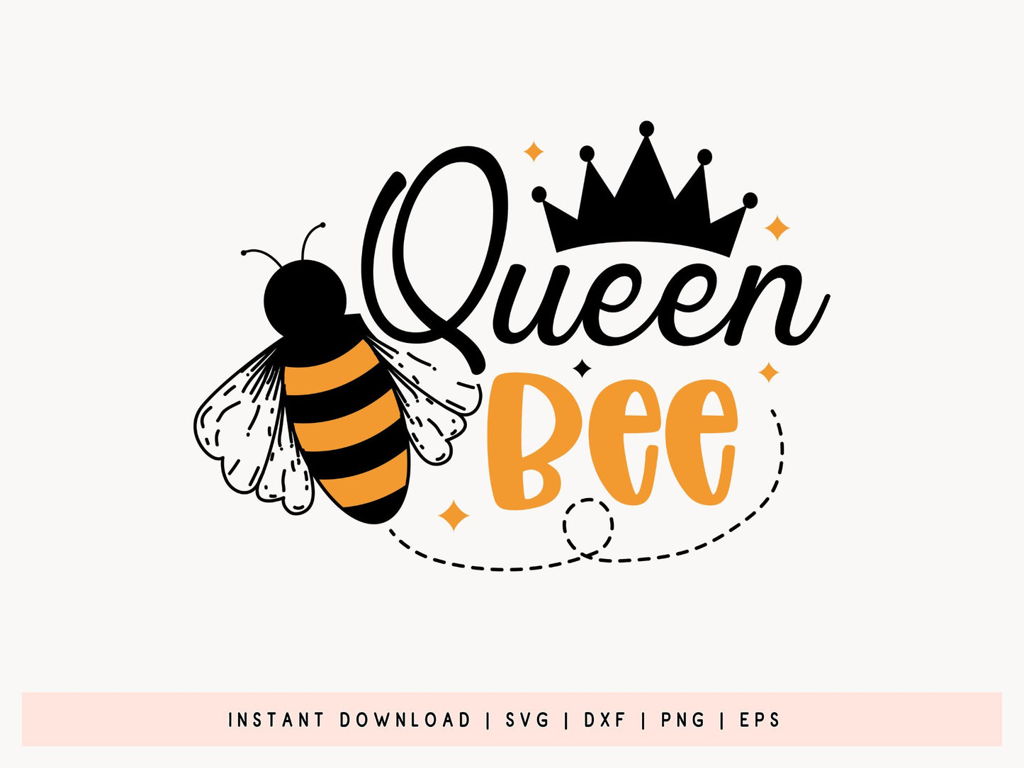 Queen Bee SVG Design