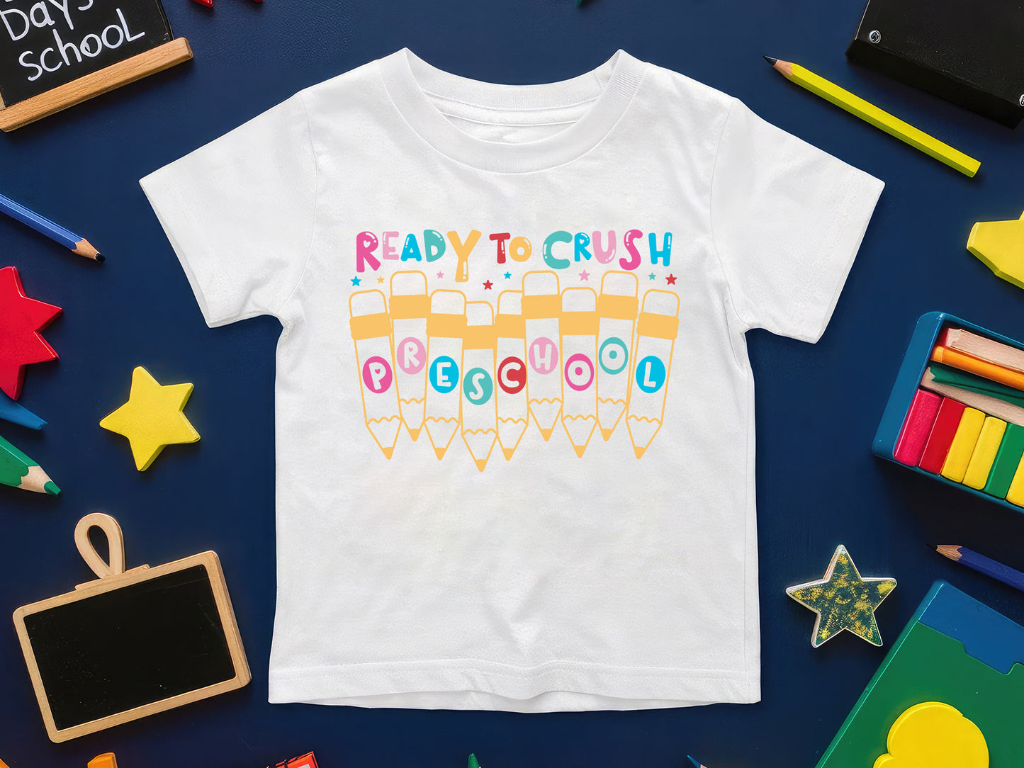 Ready to Crush Preschool, Back to School SVG