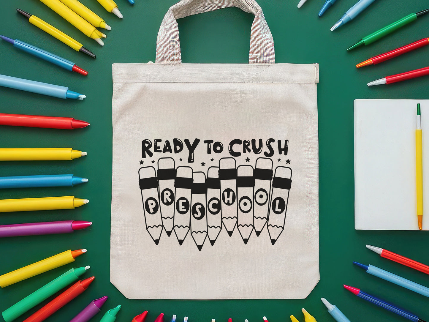 Ready to Crush Preschool, Back to School SVG
