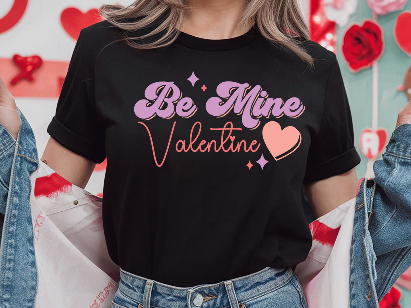 Retro Be Mine Valentine SVG Cut File