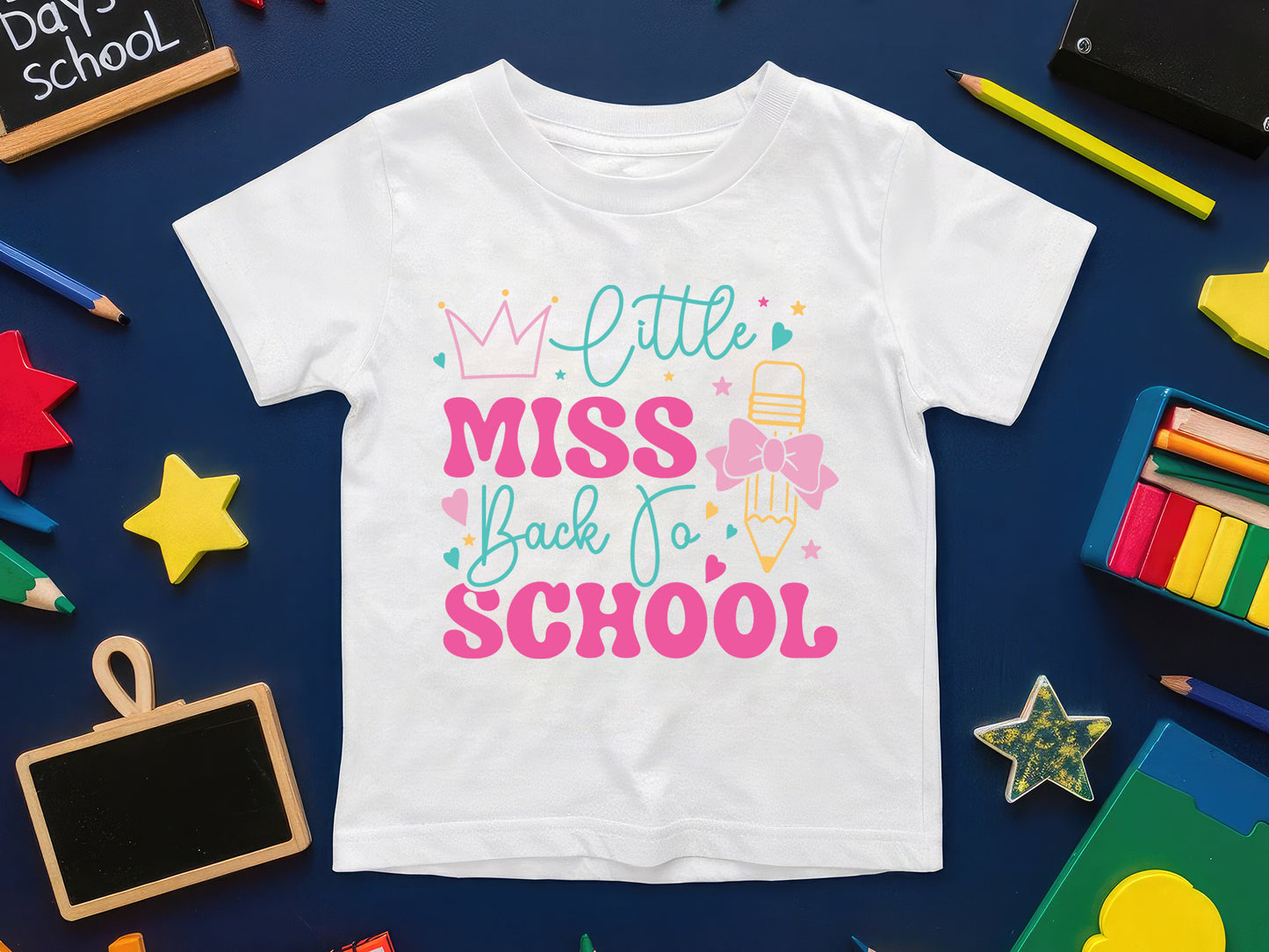 Retro Little Miss Back To School SVG